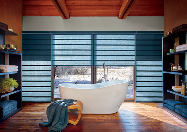 Hunter Douglas modern fabric roman shades