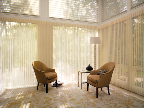 Best Hunter Douglas window shades for large vertical window applications.