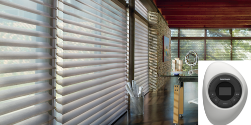 motorized window shadings Motorized Hunter Douglas Shades