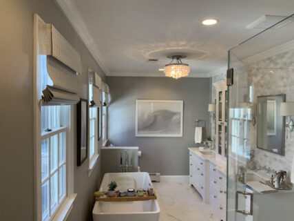 natural bathroom shades