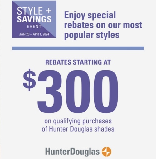 Hunter Douglas window shades sales