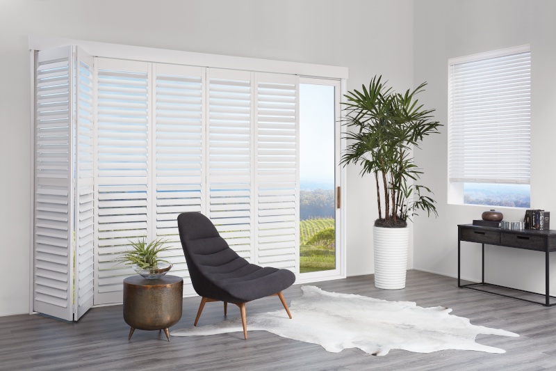 white composite shutters