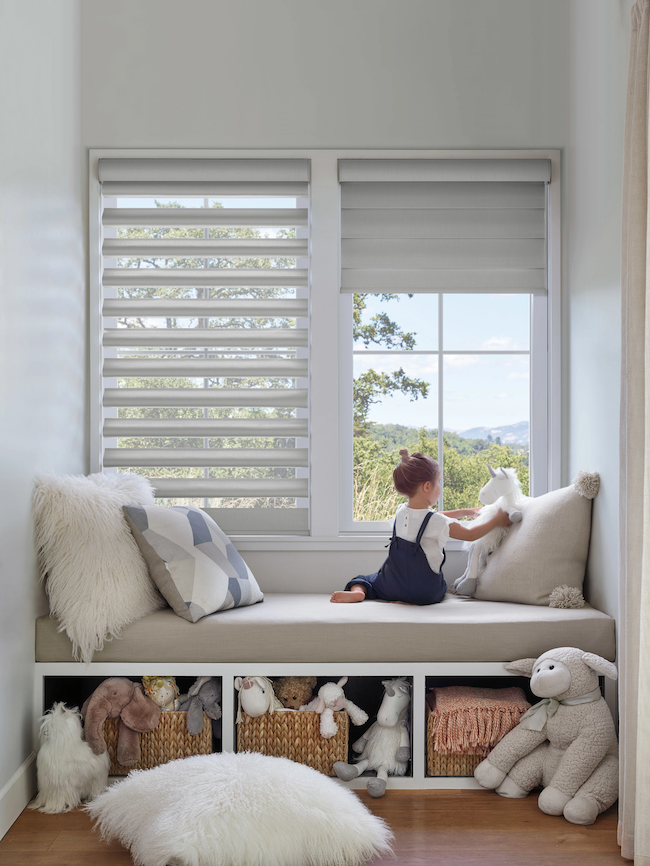 pirouette nursery room shades